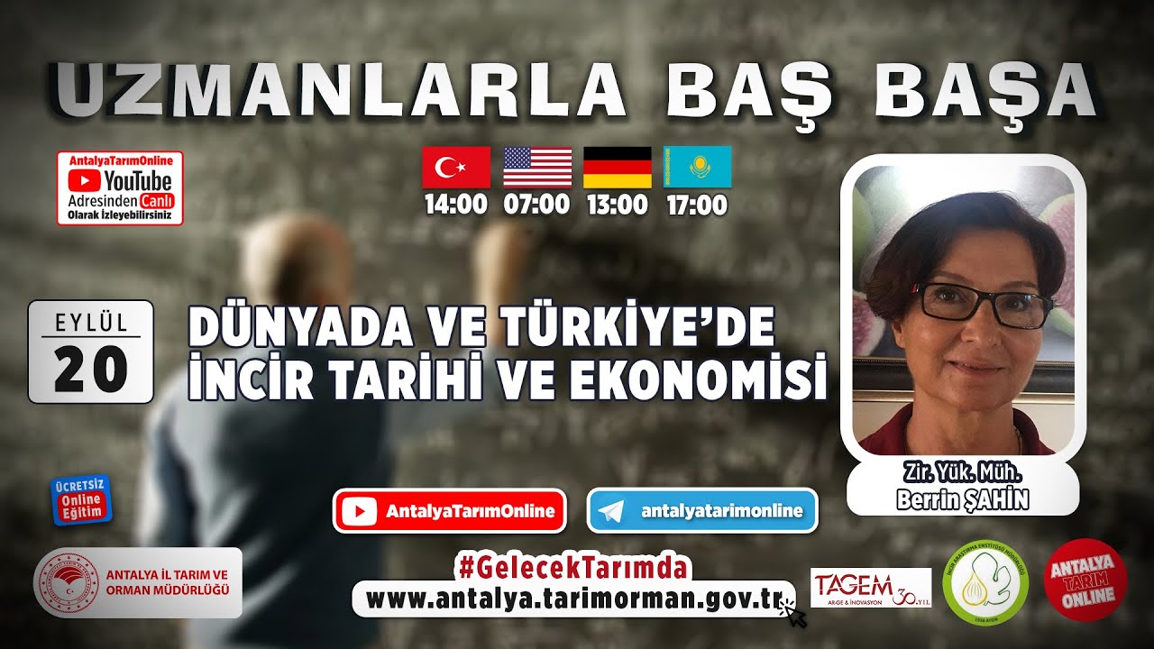 Uzmanlarla Baş Başa 88. Bölüm - Dünya'da ve Türkiye'de İncir Tarihi ve Ekonomisi