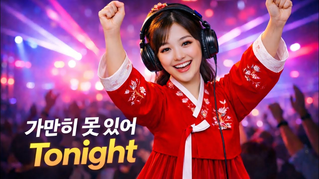 가만히 못 있어 Tonight 🔥 듣자마자 흔들리는 K-Trot Dance Mix | AI 감성 음악 플레이