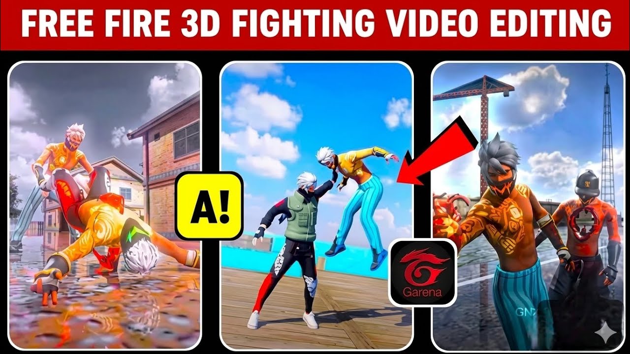 Trending 3D Free Fire Fighting Video Editing | Free Fire Fighting Reels Editing | Free FireShorts