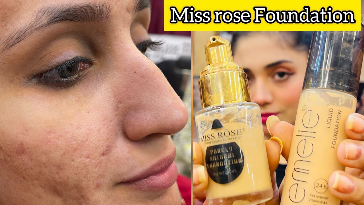 How to Apply Miss Rose foundation? Emelie foundation | Long lasting Foundation | Makeup Course