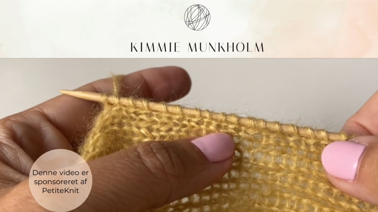 Novice Cardigan - Samle masker op til knapstolper (video 9)