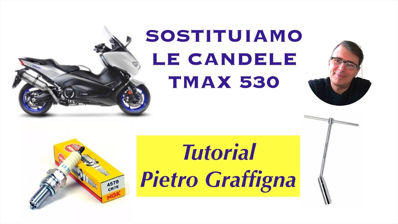 SOSTITUZIONE CANDELE TMAX SX 530 YAMAHA 2017