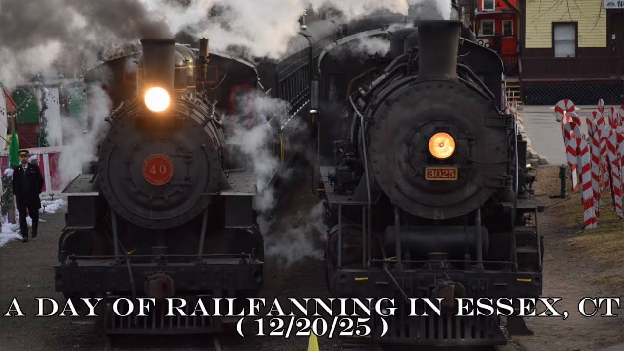 A day of railfanning in Essex, CT ( 12/20/25 )