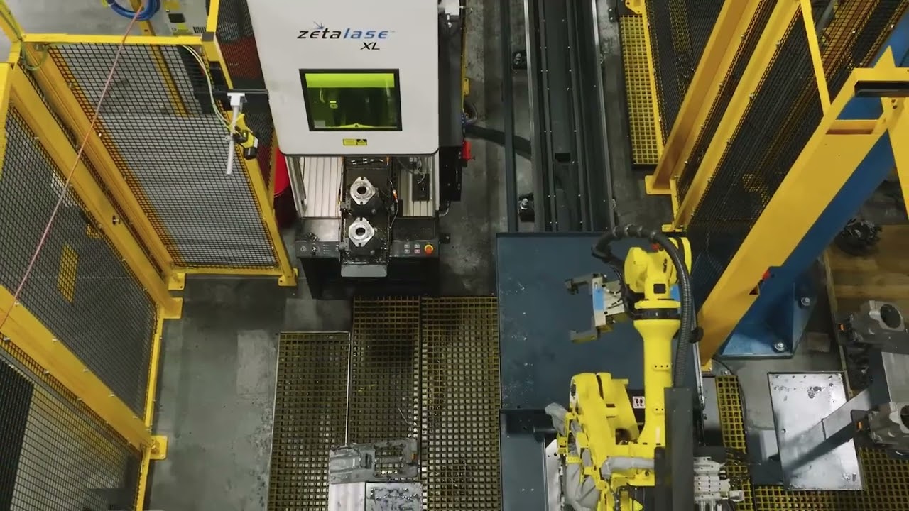 Makino A71NX & Fanuc automation robot cell