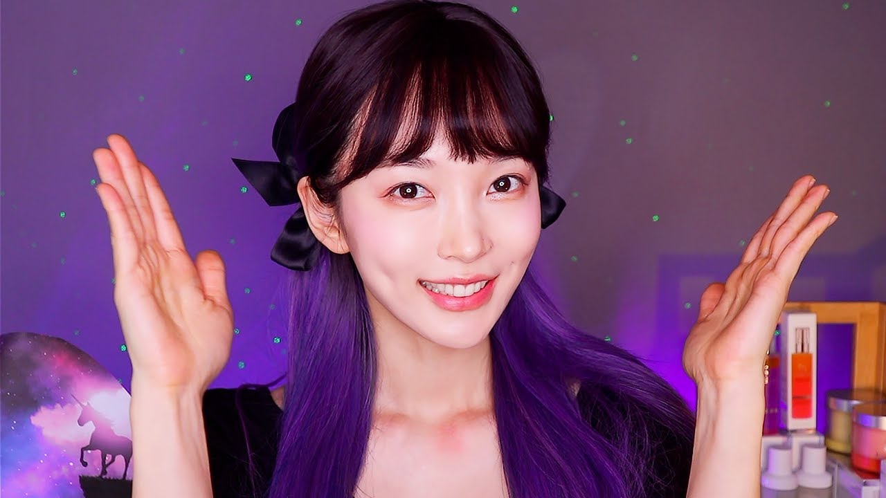 ASMR 뻐끔뻐끔 뻐끔이 스킨케어 스파샵💜 우주여행 핫플레이스 리꼼에서 피로 싸악 풀고가세요 (Feat. 리꼼 LICORNE) | 어항트리거와 피부관리의 미친 꿀조합