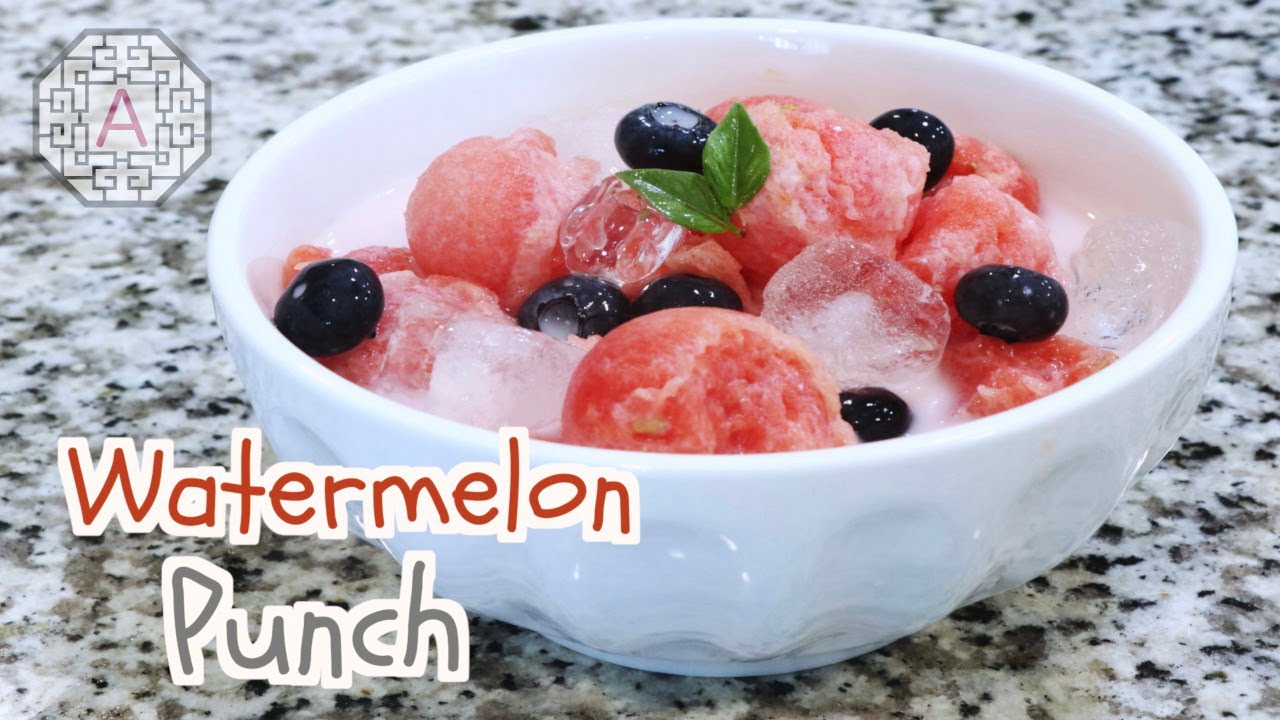 Korean Style Watermelon Punch  (수박 화채, SuBak WhaChae) | Aeri's Kitchen