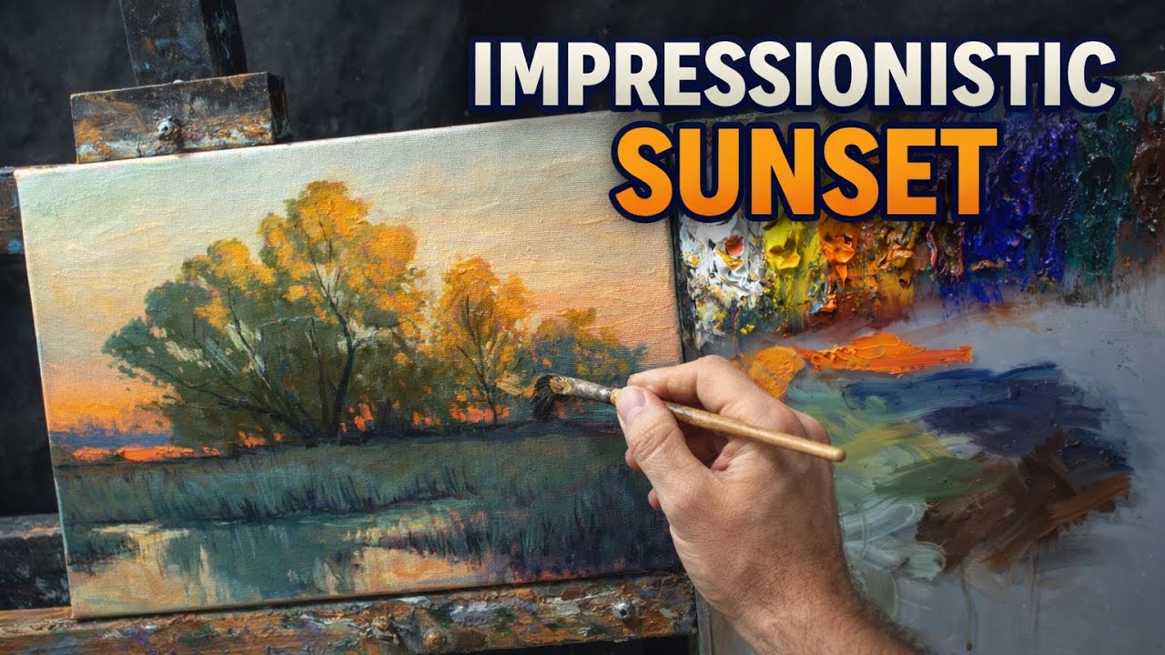 Painting an Impressionistic Morning | Calm Art Process