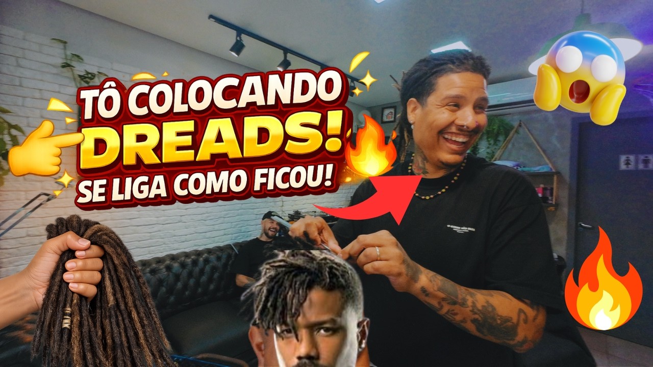 COLOCANDO DREADS PELA SEGUNDA, VEJA COMO FICOU!