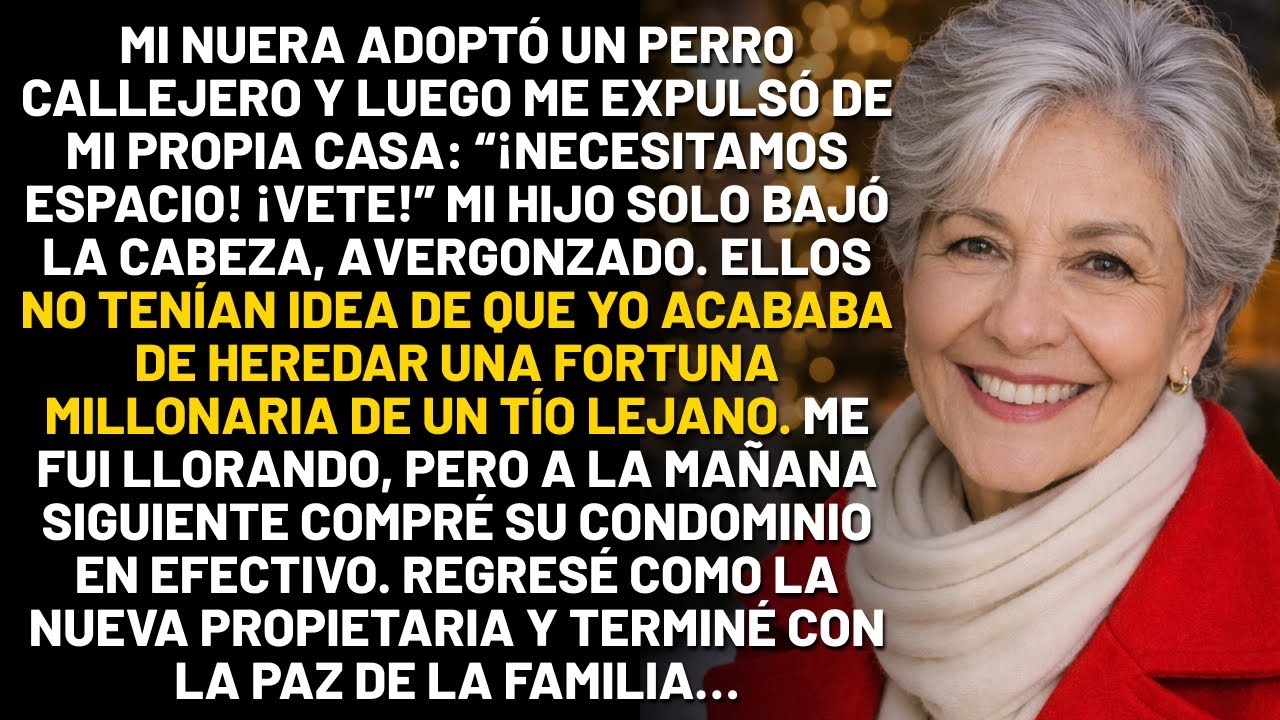 Mi nuera me echó para hacerle espacio a un perro. Llamé al banco, compré su edificio y la hice...