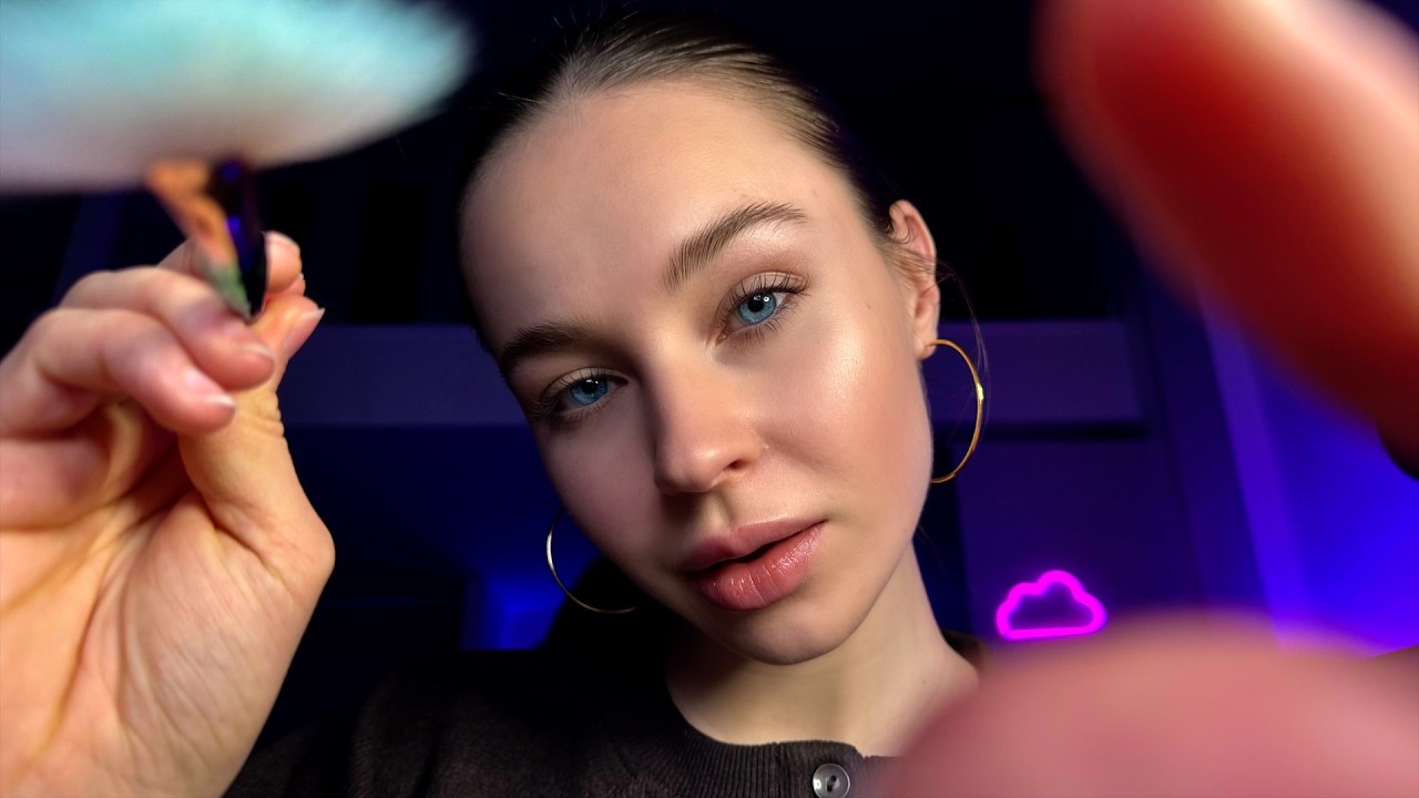 ASMR Sleep Clinic For When Your Brain Won’t Shut Up 🧠 Face & Scalp Personal Attention For Deep Sleep