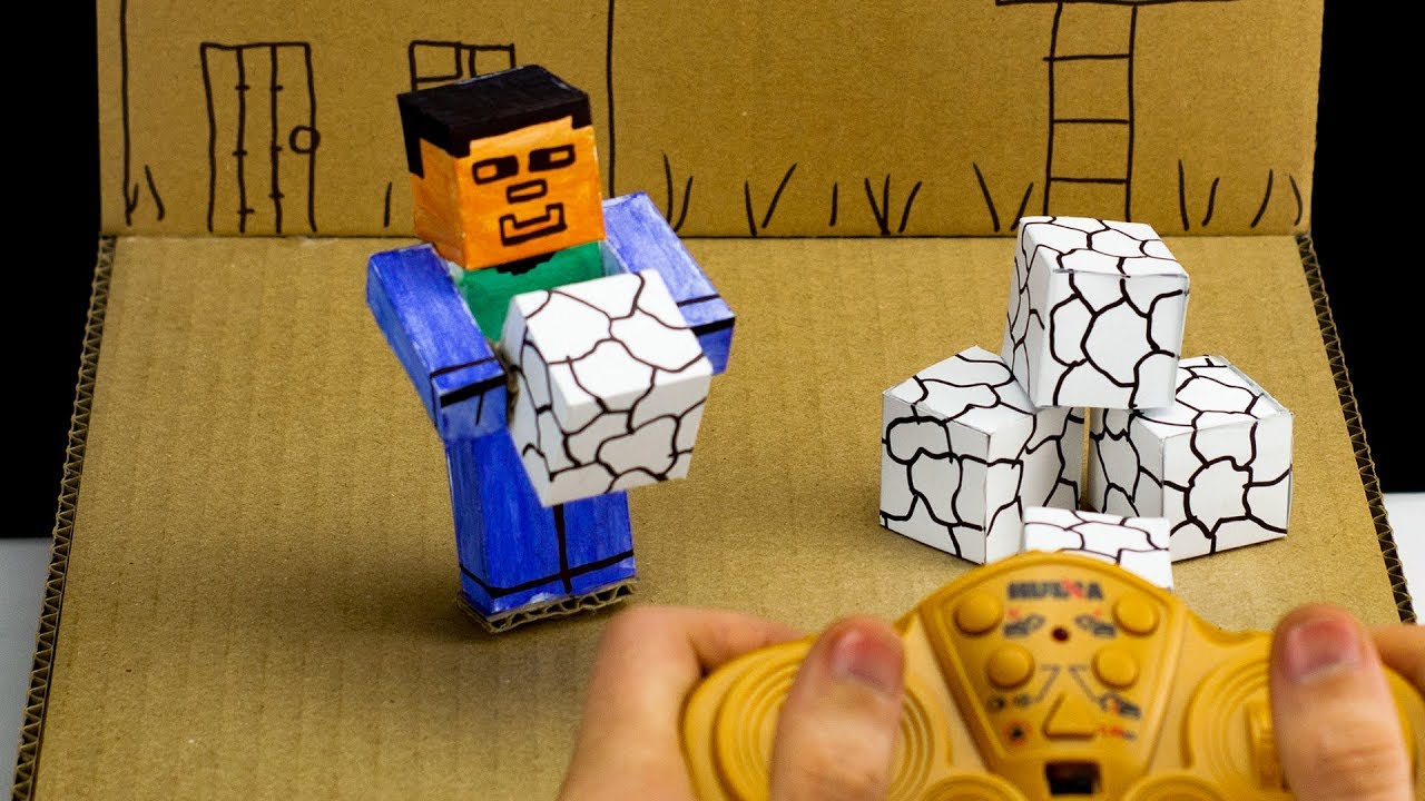Minecraft Cardboard Game | DIY