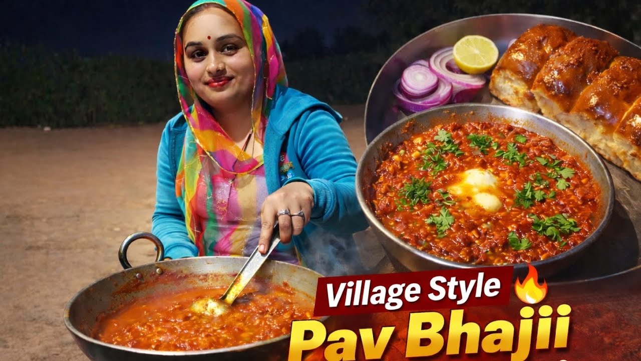 Village Series Ep.4 🔥 | Gaon Style Pav Bhaji | Desi Tawa Pav Bhaji Recipe | Cook With Chanchal