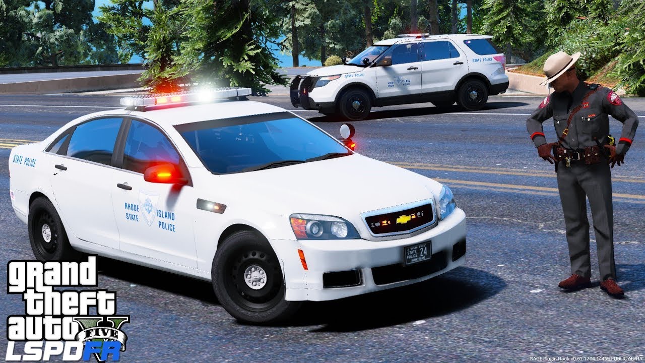 GTA 5 LSPDFR #663 Rhode Island State Police