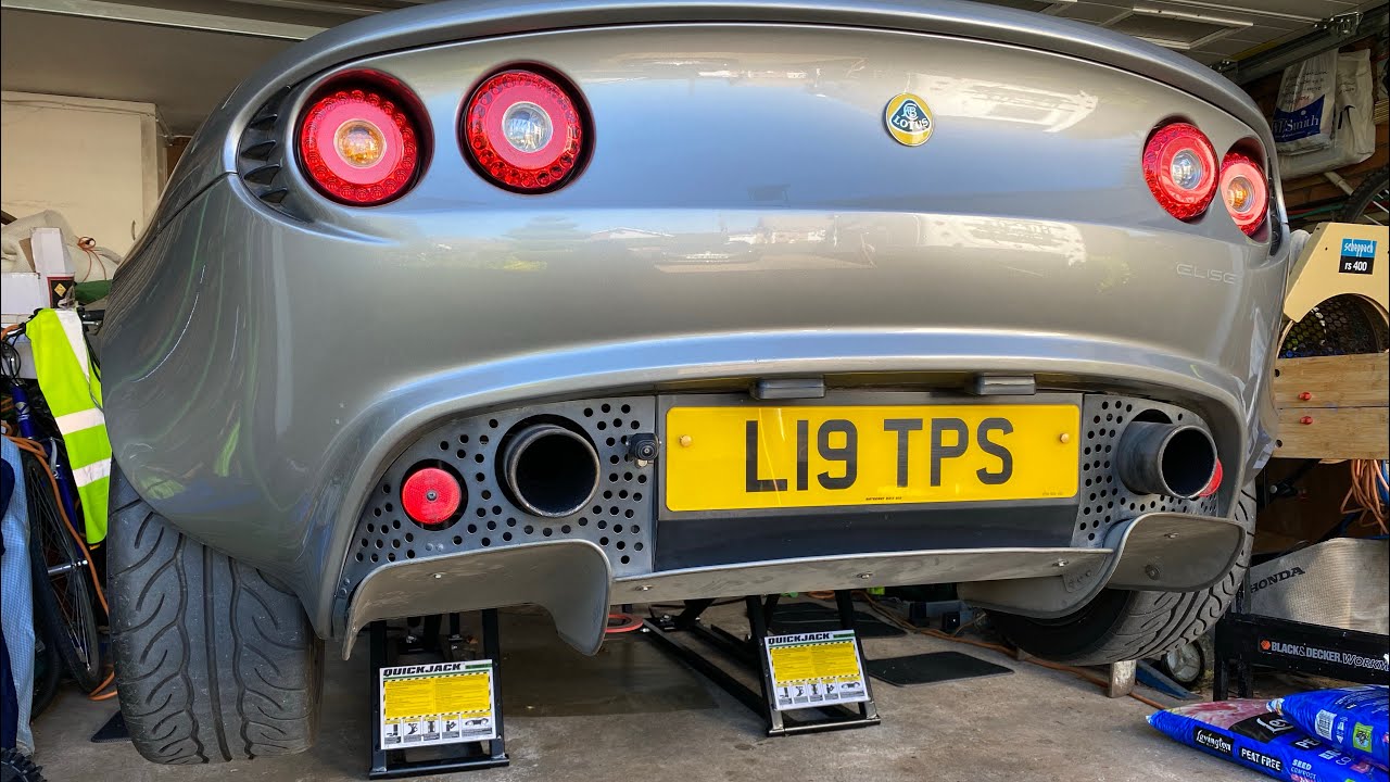 Lifting My Lotus Elise with Quickjacks BL-5000SLX using custom jacking points similar Exige VX220