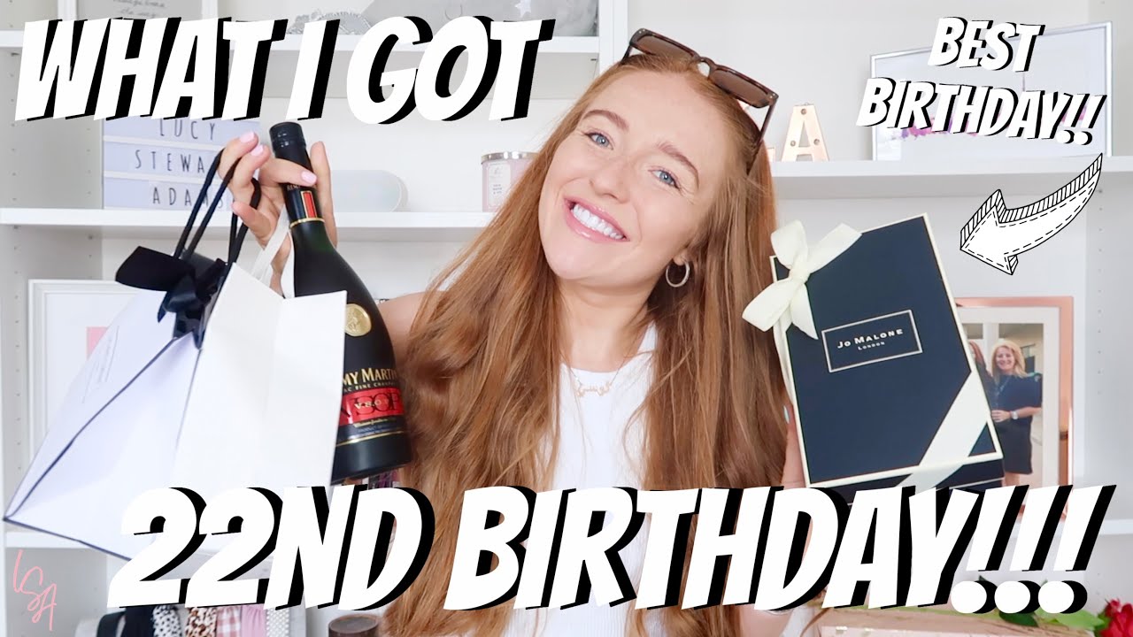 WHAT I GOT FOR MY 22ND BIRTHDAY!! PRESENT HAUL😍😍 - Lucy Stewart-Adams
