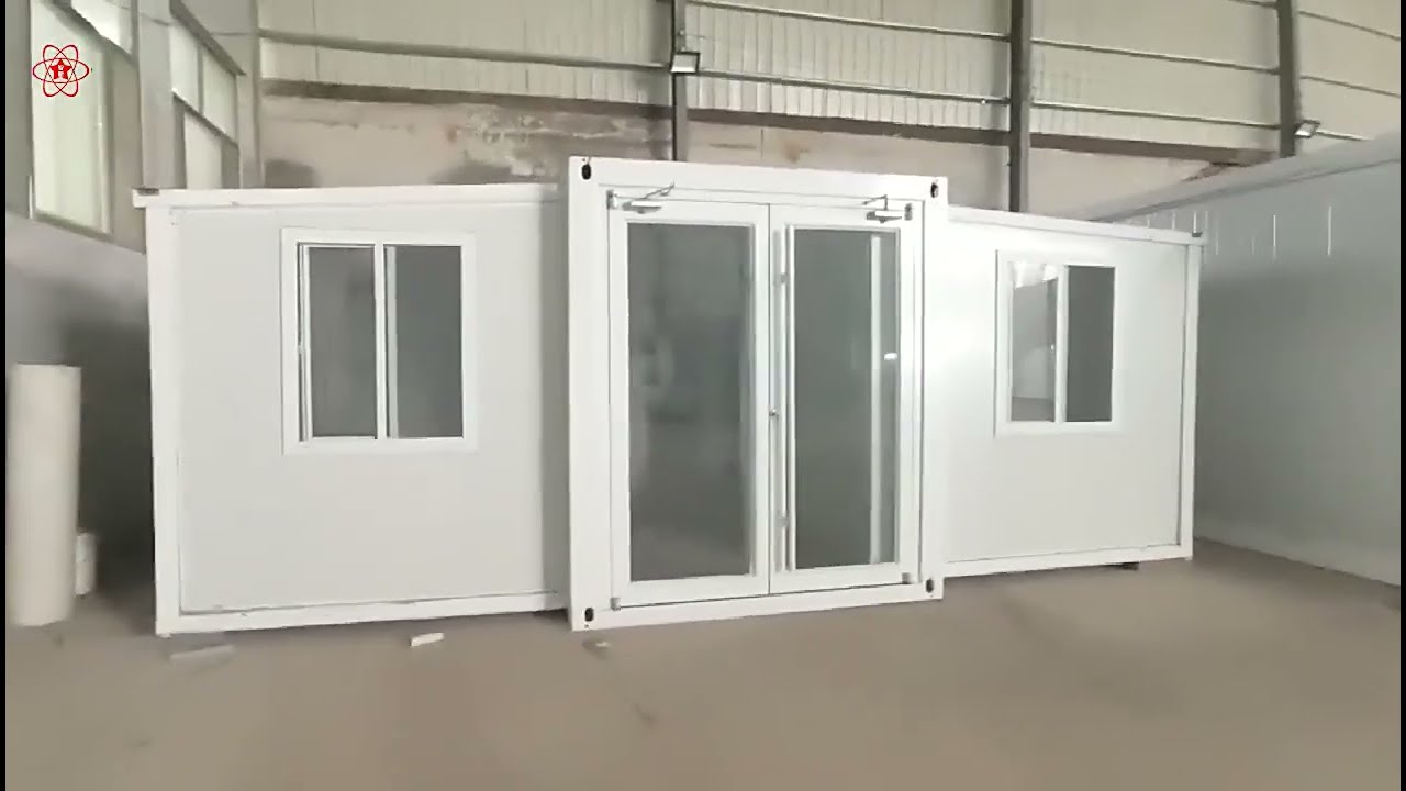 Actual recording for 20ft expandable folding house.