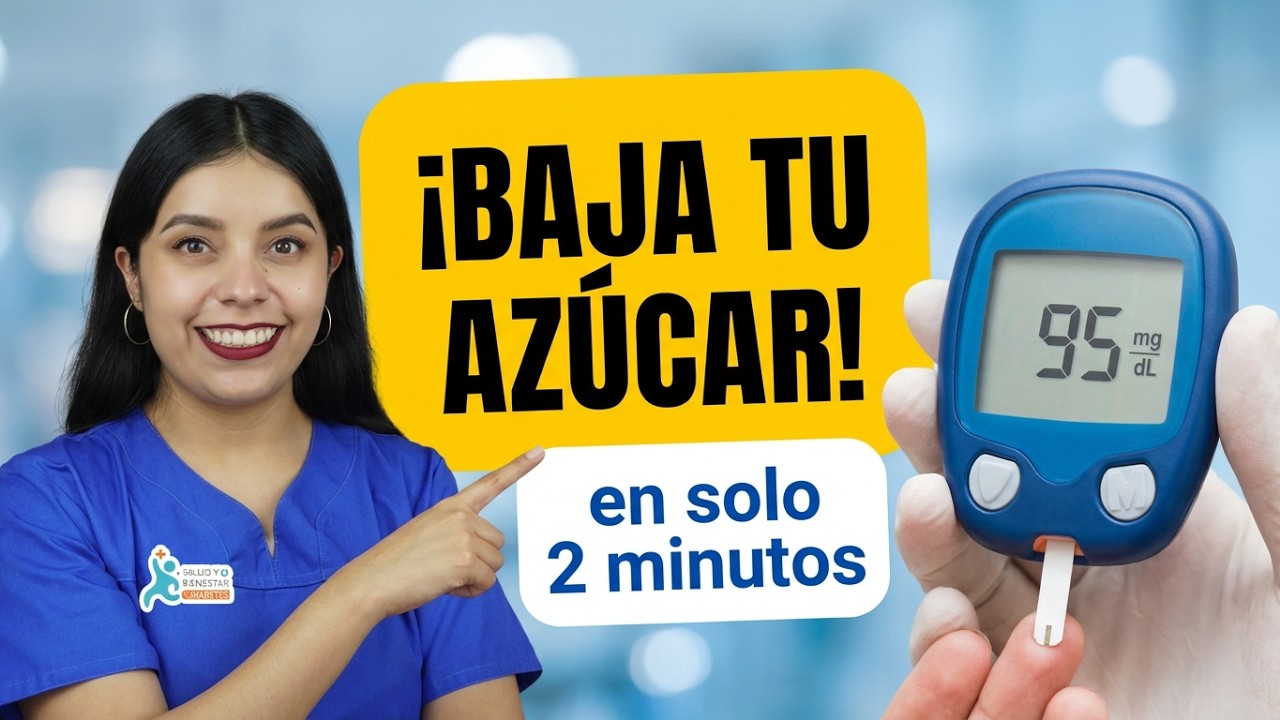 Baja tu azúcar sin salir de casa y en ¡solo 2 minutos! Aquí te explico como hacer el mejor ejercicio