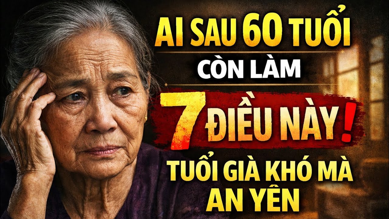 AI SAU 60 TUỔI CÒN LÀM 7 ĐIỀU NÀY, TUỔI GIÀ KHÓ MÀ AN YÊN
