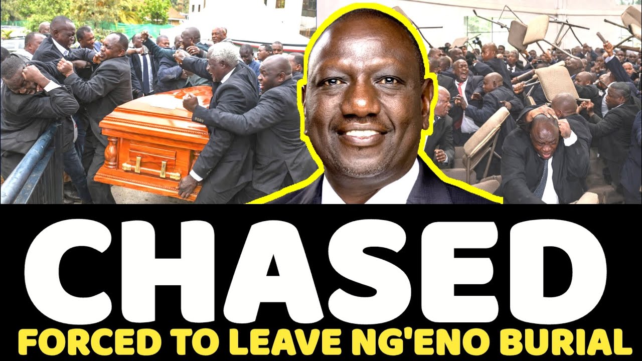 Scared Ruto Escaped at Johanna Ng'eno burial as Fight and Chaos Erupt Abruptly - Video!