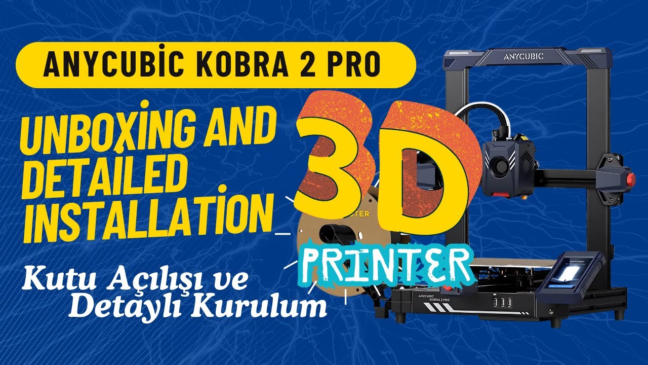 Распаковка 3D-принтера Anycubic Kobra 2 Pro и подробная установка
