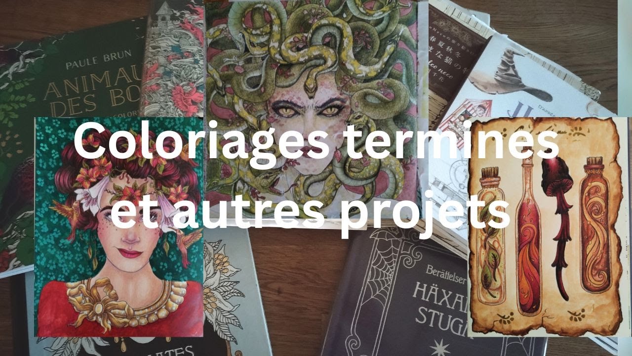 Coloriages terminés et autres réalisations - Septembre Octobre 2025 - coloriages Adultes