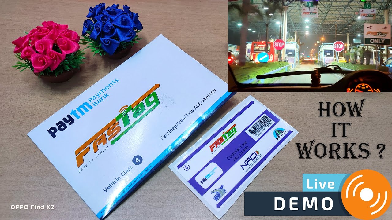 How To Install Fastag | Fastag Installation | How To Stick Fastag on Car Windshield - Live Demo