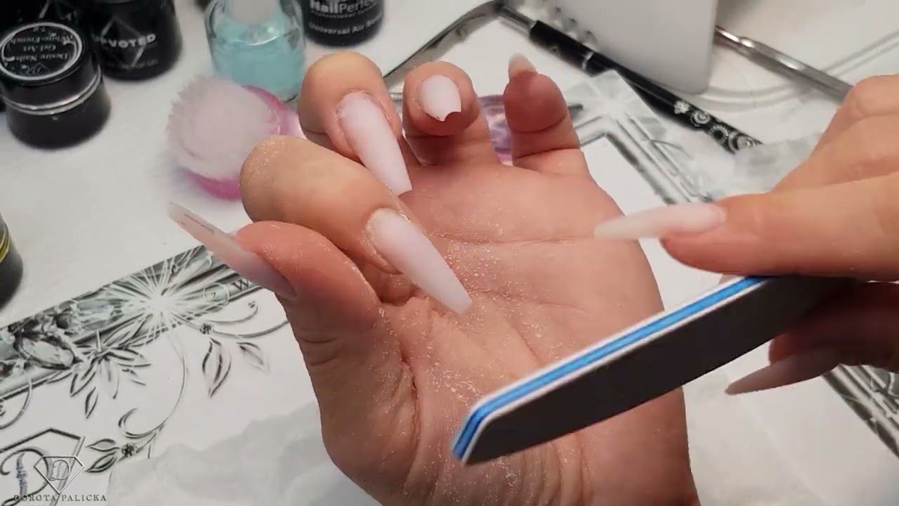 Watch me doing qick backfill on my nails. Fiber gel nails. Nail Filling technique.