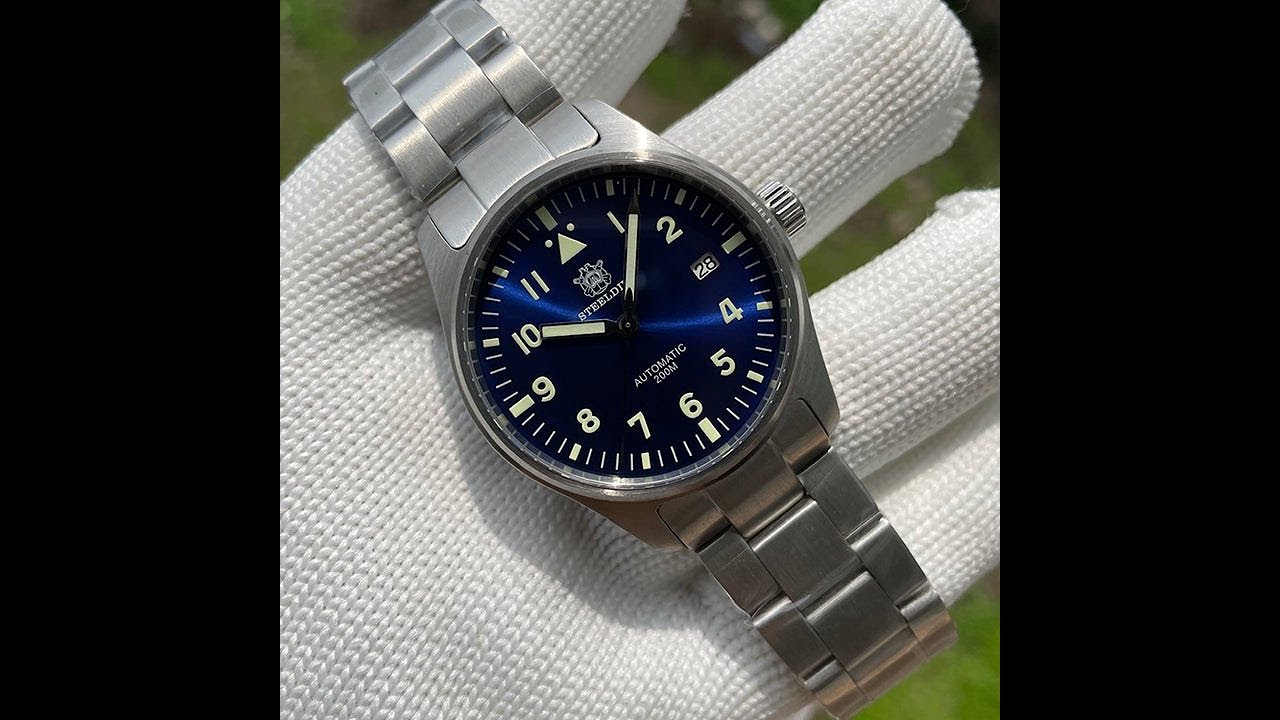 Steeldive 1940 Automatic Pilot Watch Men