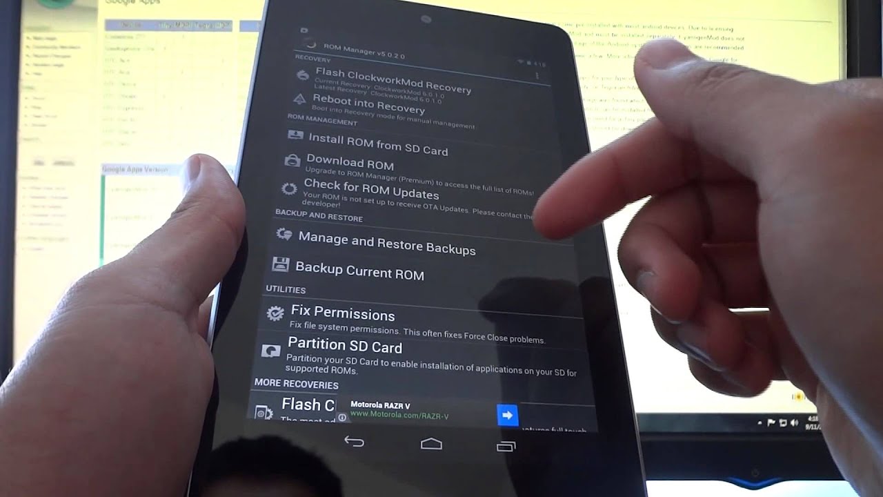How to install Any Official CyanogenMod on 2012 Nexus 7 (1st Gen)