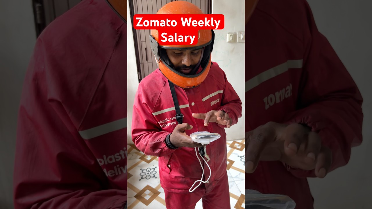 Zomato Delivery boy weekly salary earning #zomato #deliveryboy #salary #earning