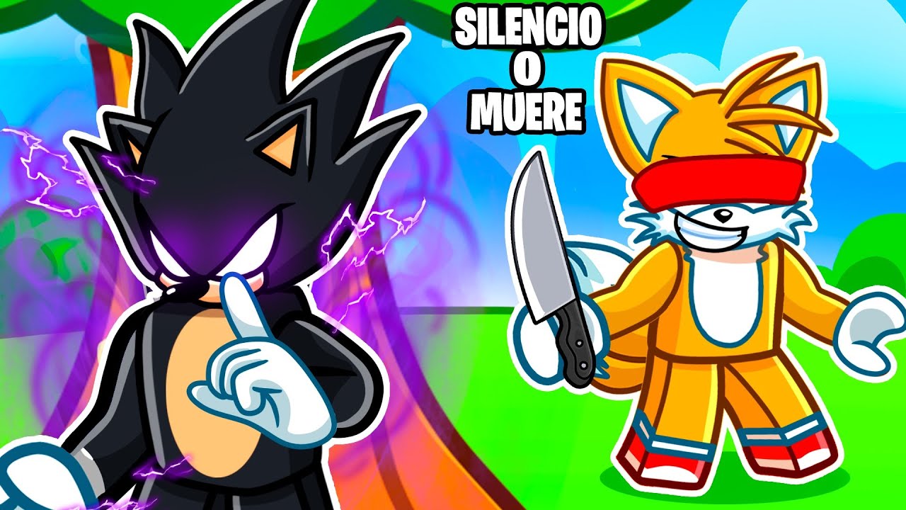 Me Converti en DARK SONIC en SILENCIO o MUERE en Roblox!
