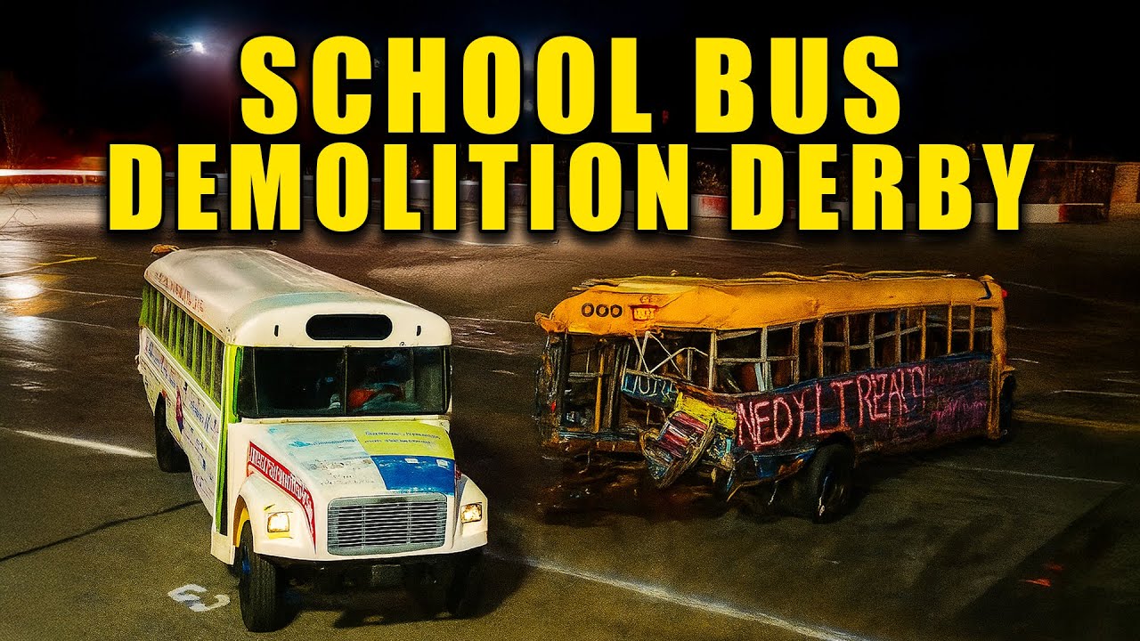 School Bus Demolition Derby | Riverhead Raceway