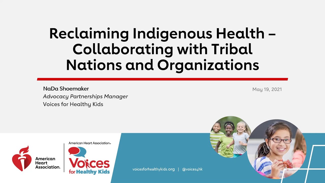 Advocacy Training Series: Reclaiming Indigenous Health