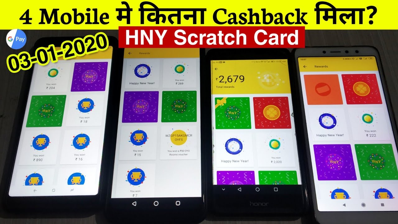 Google pay HNY Scratch Card Live Scratch Cake Offer in 4 Mobile phone