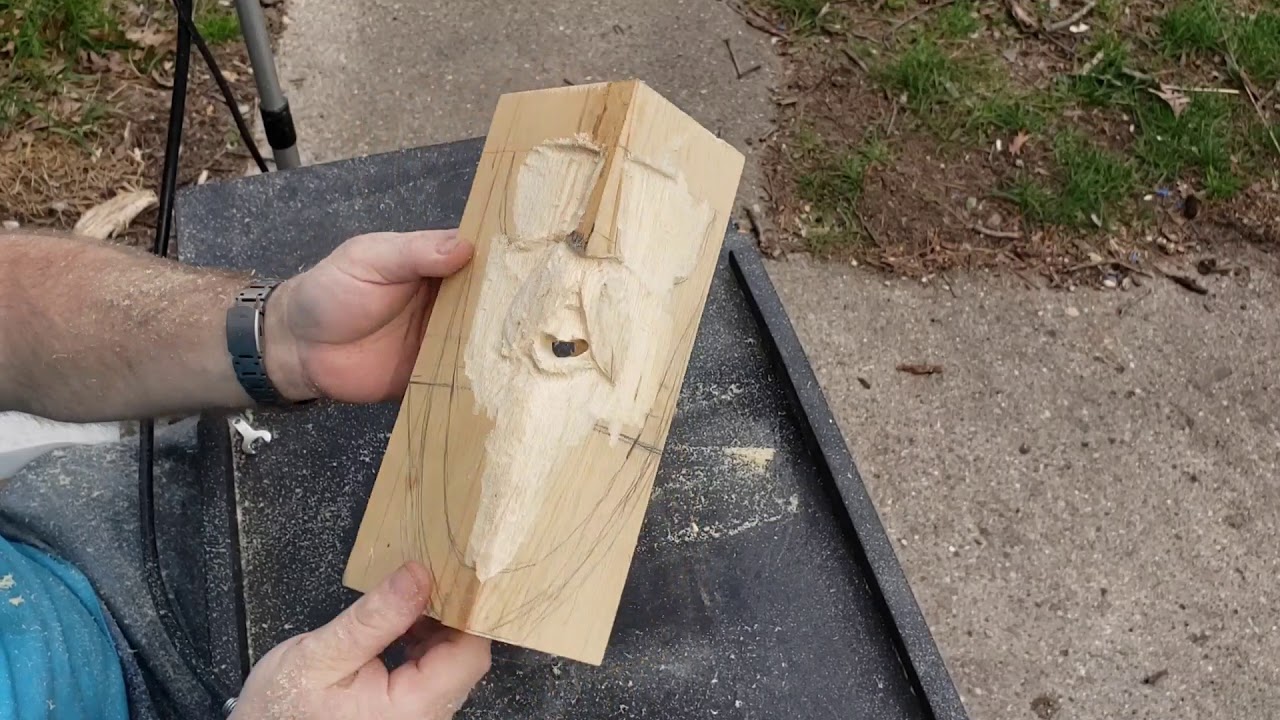 Wood carved a cowboy birdhouse, dremel,whittling power carving