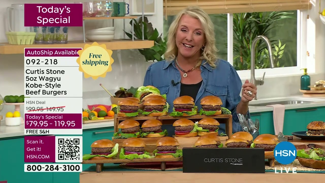 Curtis Stone 12ct 5 oz. Wagyu KobeStyle Beef Burgers