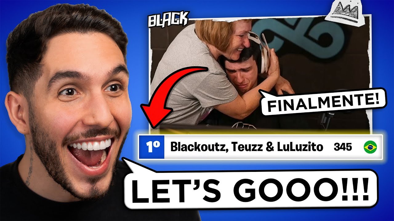 Blackoutz, Teuzz e LuLuzito &ndash; TOP 1 na 1&ordf; Cash Cup do Fortnite REMIX 😍