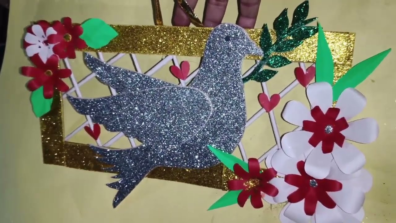 Wall hanging 💖 home decor#diy #youtube #wallhanging #beautifulwallhanging 