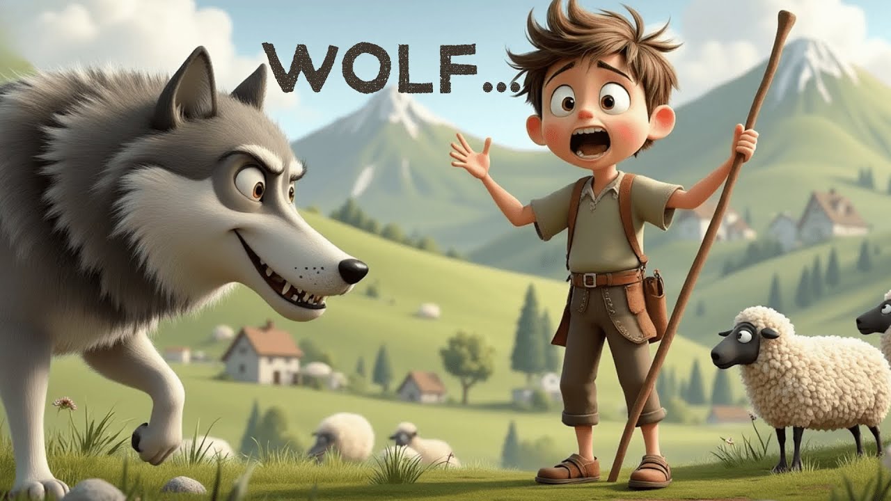 The Boy Who Cried Wolf 🐺👦| Classic Moral Story for Kids | FamJam Fables