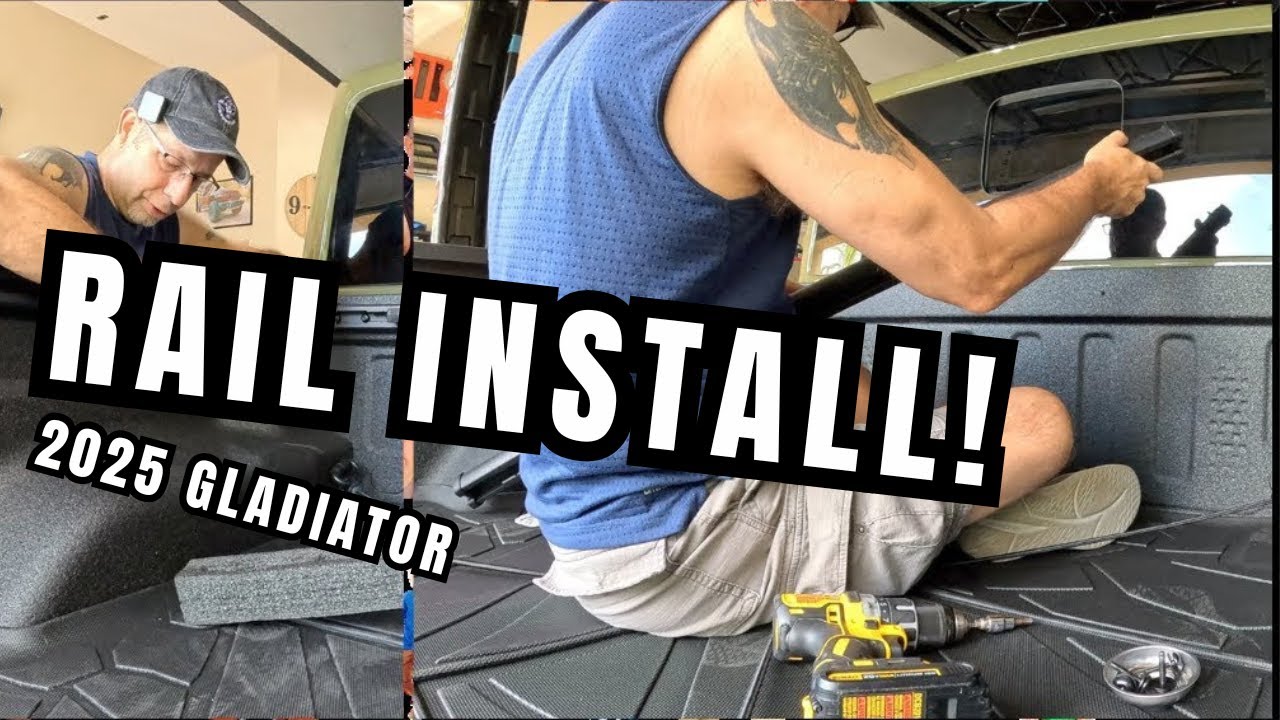 Trail Rail System Install On The 2025 Jeep Gladiator