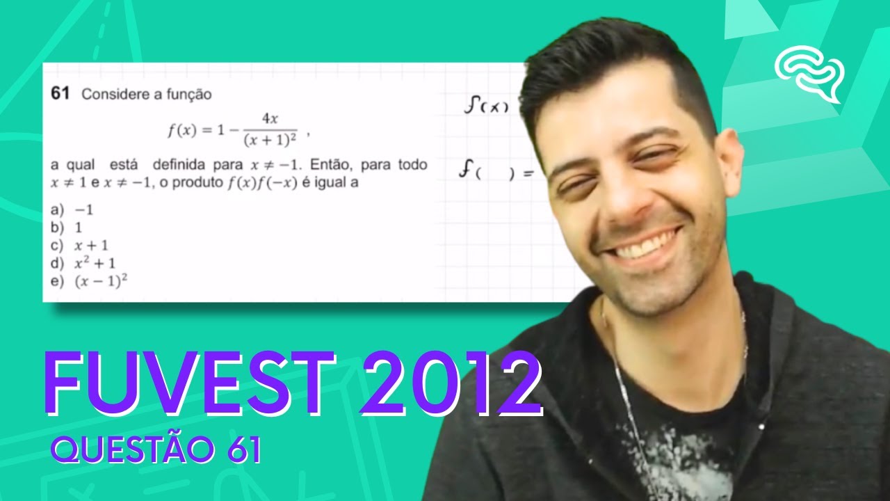 FUVEST 2012 - Q61 - Considere a função, a qual está definida para x diferente de 1