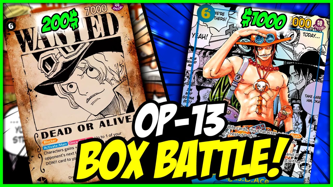 Is One Piece OP-13 Worth It? BOX BATTLE For The RAREST CARDS!