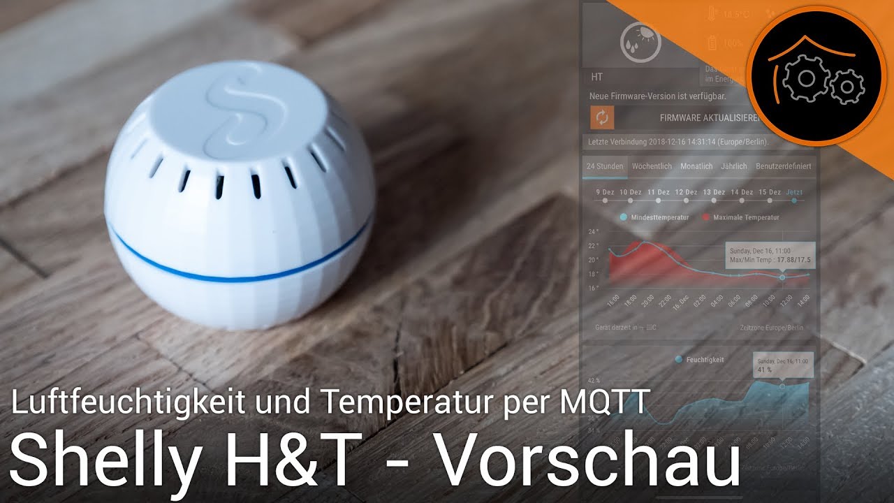 Shelly H&T - WLAN-Sensor für Temperatur und Luftfeuchtigkeit