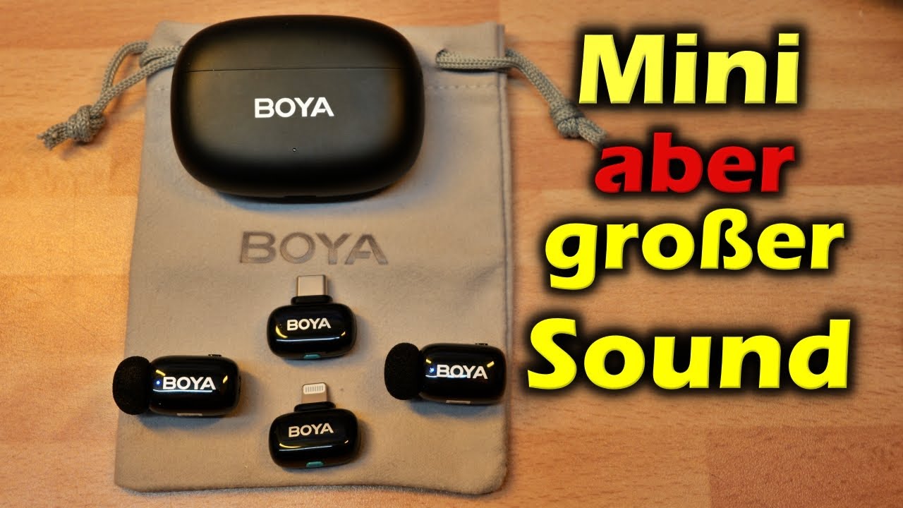 Günstige immer dabei Mikrofone: Boya Mini 2 mit USB-C und Lightning