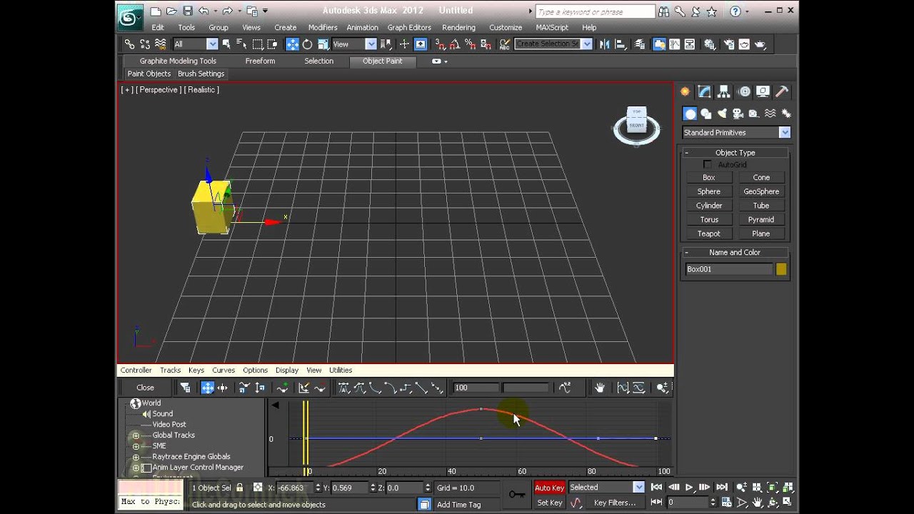 3DSMax2012 - Motion Control - Mini Curve Editor