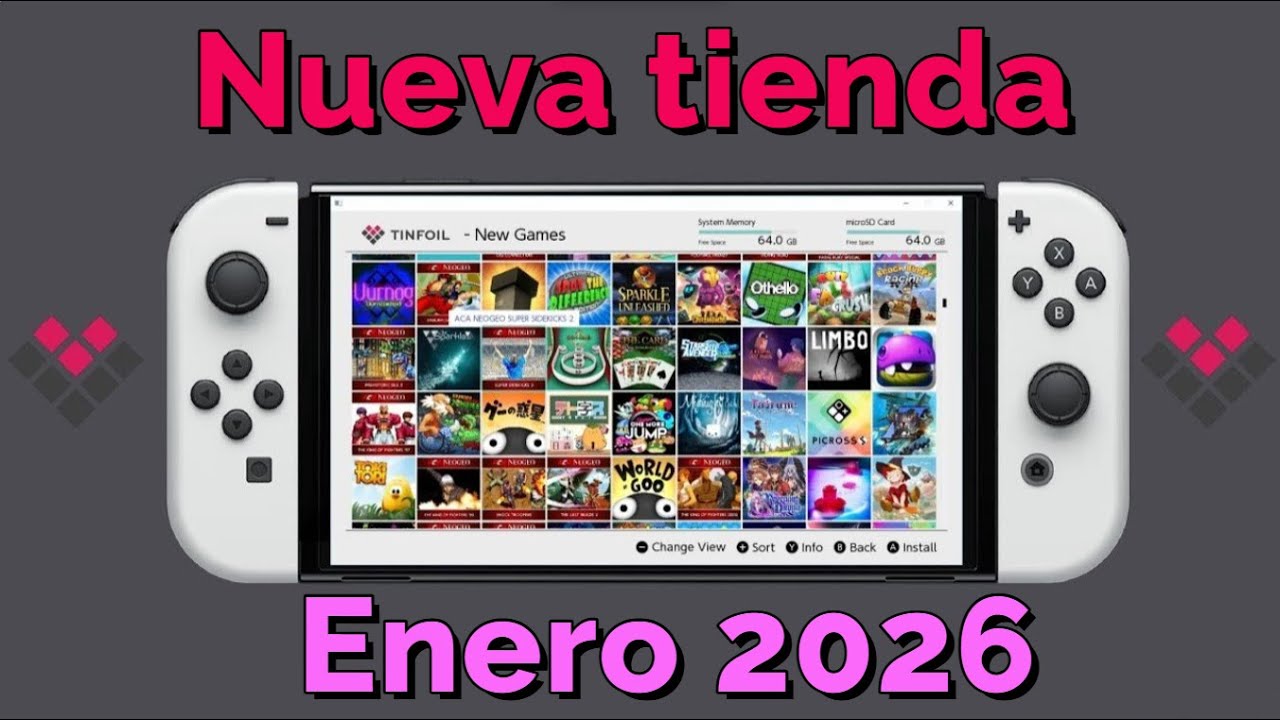 Nueva tienda Tinfoil para Nintendo switch ENERO 2026 100% Funcionando