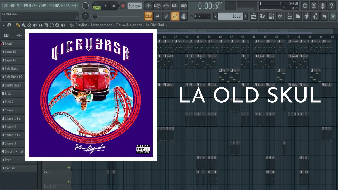 Rauw Alejandro - La Old Skul | FL Studio Instrumental Remake