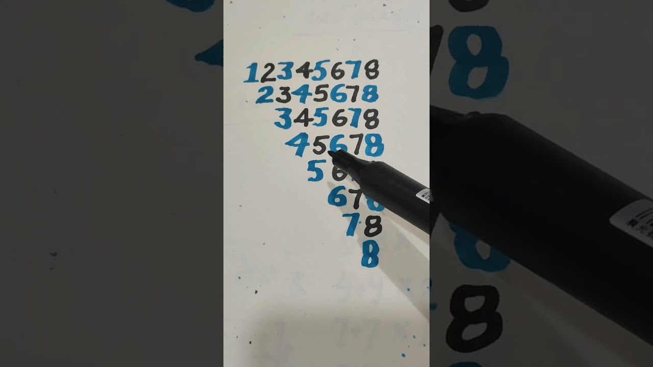 12345678 Math Revision tricks 🔥#maths #daily #mathematics #viral