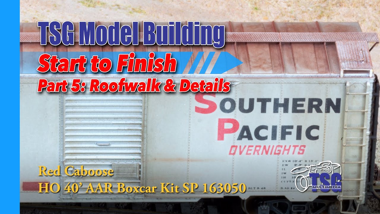 HO Scale Model Building Box Car 5 of 8 Roofwalk & Details