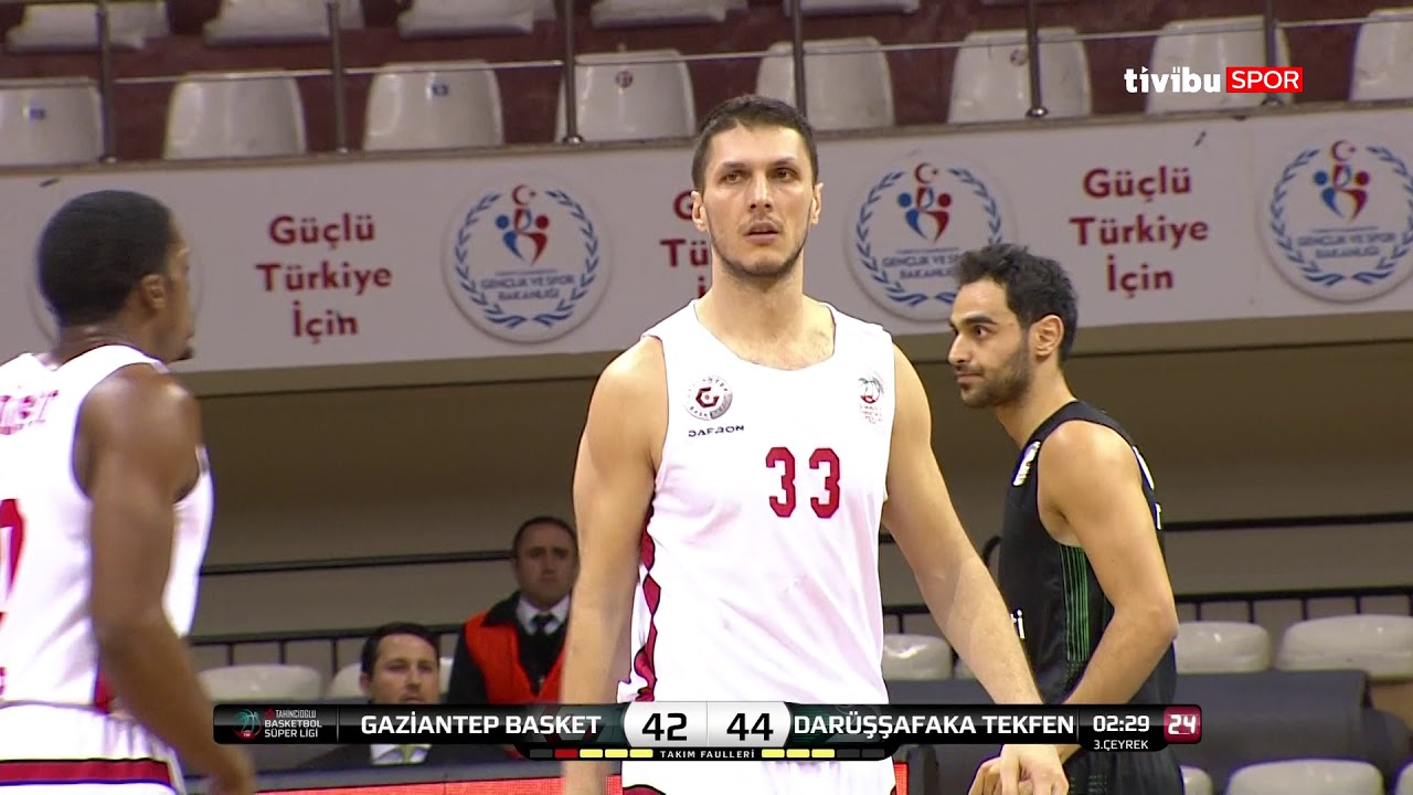 Maç Özeti:Gaziantep Basketbol - Darüşşafaka Tekfen